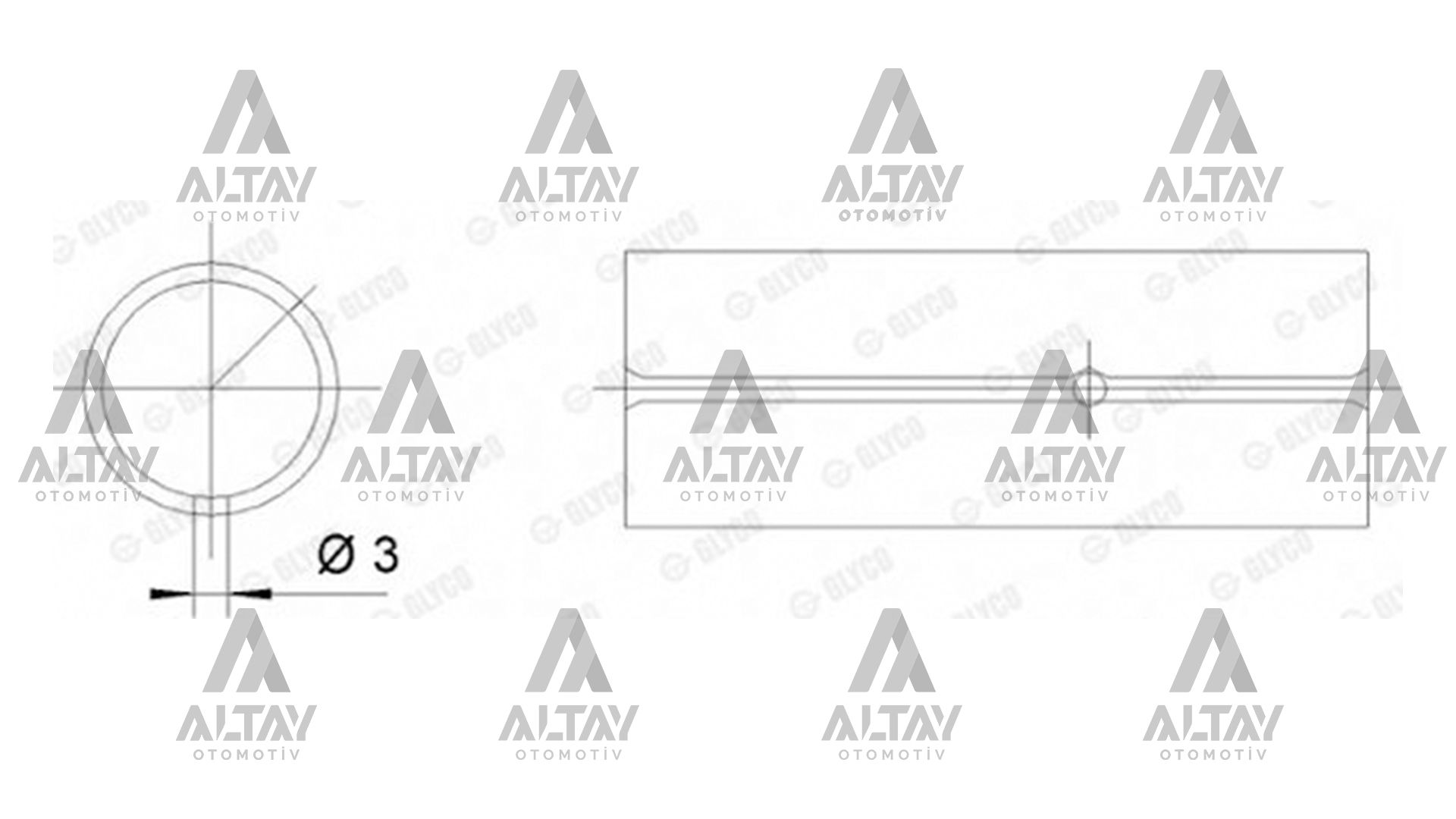 PİSTON KOL BURCU GOLF4 / BORA / PASSAT / A3 / TOLEDO 97=> AKL-AGN-ALZ-AEH-AFT-AEB-ADR-AGU-APT-APU 1.6-1.8 T (87324691) (20 PIM)