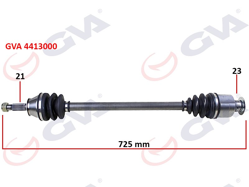 KOMPLE AKS SAĞ RENAULT 9/11 1.4 (725mm) (85-00)