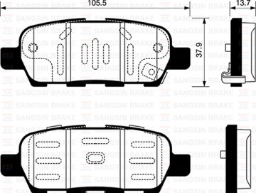 Arka Balata Qashqaı 1.6-2.0-1.5Dci-2.0Dci 07=> X-Traıl 2.0-2.5-2.0Dci 07=>(Gdb3294-Gdb3508-Gdb3507)