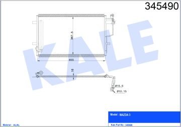 RADYATÖR KLİMA MAZDA 3 09-14