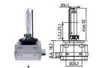 D1S 35W Xenon Gaz Desarjlı 5500K Anında Beyaz