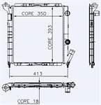 Motor Radyator Express R9 R11 Super 5 (1 Sıra Pa Sıstem) (360×370×18)
