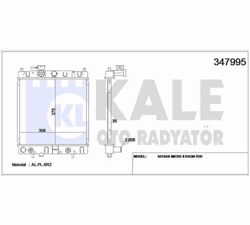 RADYATÖR SU MICRA 92-00 A-T BRAZING