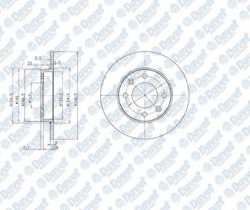 ARKA FREN DISK AYNASI PARTNER II - BERLINGO II TU5JP41.6 16V-DV61.6HDI P1007-P307-C2-C3-C4-SARA PICASSO DW10TD
