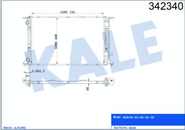 MOTOR SU RADYATORU A4 / A5 / A6 / Q3 / Q5  1,8 TFSI / 2,0 TDI / 2,0 TFSI / 2,0 TDI OUATTRO 07>