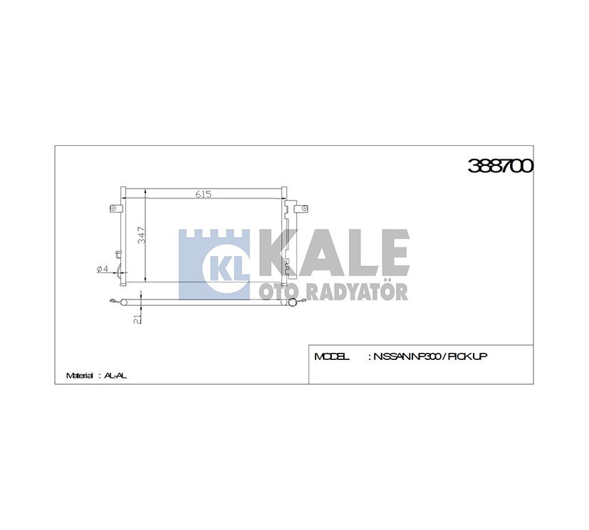 RADYATÖR KLİMA PICKUP 98-02 D22