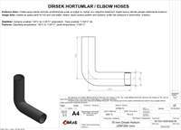 70Mm X 80Mm 25Cm X 25Cm Unıversal Dırsek Hortumu ( Polyester Kat Yok ) Sıcak Ve Soguk Su