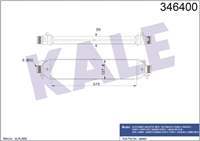 TURBO RADYATORU INTERCOOLER (FIAT: DOBLO 1.3 1.6 PUNTO GRANDE  1.4  PUNTO 1.9 JTD 05- / OPEL: COMBO  1.3 CDTI 1.4  1.6CDTI 2.0 CDTI  12- / ALFA ROMEO: GIULIETTA 1.6 JTDM 10- MITO 0.9  1.4  1.6 JTDM  08-)