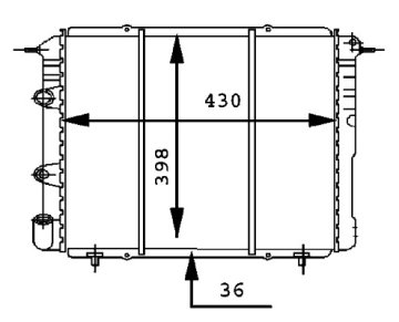 Radyatör Brazing R19 Alıze 1.6 Enj. 88=> (Mek.) (430X388X34) Mt