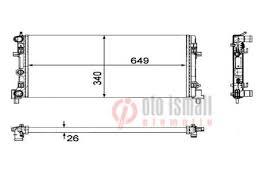 Motor Radyatoru ( Brazıng ) Polo Ibıza V Toledo Iv Rapıd Fabıa 1,2 / 1,6 / 1,9Tdı 1,2 / 1,4Tsı 1,2Tfsı 06>16