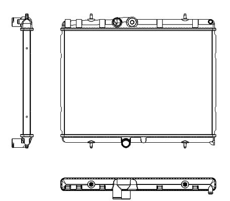 Motor Su Radyatoru Brazıng P307-P407-C4-C5-Berlıngo-Partner Tepe 1.6-1.8-2.0 Hdı 538X380X22 Manuel Sanzuman