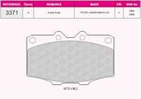 ON FREN BALATASI LANDCRUISER 4.0 D 4×4 84>96 HILUX 3.0D 4×4 84>89