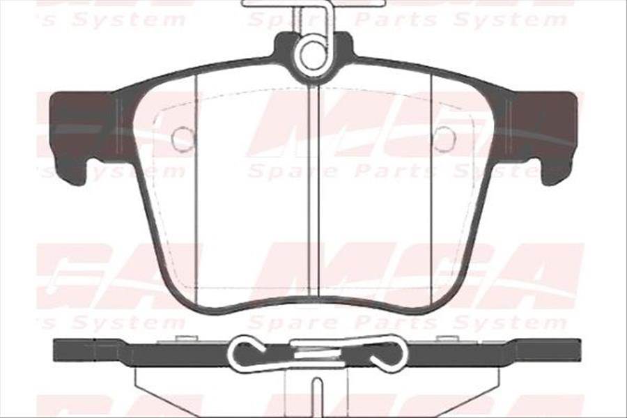 Fren Balatası Arka-(Vw : Golf Vıı 1.4Tfsı 1.6Tdı 2012> Audı : A3 1.4Tfsı 1.6Tdı 2012> Vw : Passat 1.4 Tsı  2014> Vw : Jetta Seat : Leon 2013> Skoda : Superb 2015> Vw : Tıguan 1.4 Tsı 2016> Vw : Arteon 1.5 Tsı 2017> Seat : Ateca 1.4 Ts