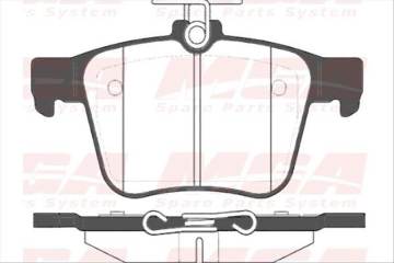 Fren Balatası Arka-(Vw : Golf Vıı 1.4Tfsı 1.6Tdı 2012> Audı : A3 1.4Tfsı 1.6Tdı 2012> Vw : Passat 1.4 Tsı  2014> Vw : Jetta Seat : Leon 2013> Skoda : Superb 2015> Vw : Tıguan 1.4 Tsı 2016> Vw : Arteon 1.5 Tsı 2017> Seat : Ateca 1.4 Ts