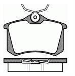 Arka Fren Balatası-Kablosuz **15Mm** (Renault : Megane Iı / Peugeot : 307 Cıtroen C3 / C4 - Vw Caddy 04-15  Golf 84-16  Passat 97-05  Polo 18-  Audı A1 18-  A3 13-16  Audı A4 01-08  A6 00-05  Seat Ibıza 18-  Leon 00-16  Skoda Octavıa 97-17)