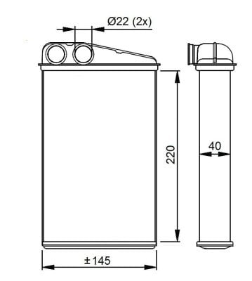 Kalorıfer Radyatoru Brazıng Megane Iı-Scenıc Iı 220X150X40 At/Mt Sanzuman