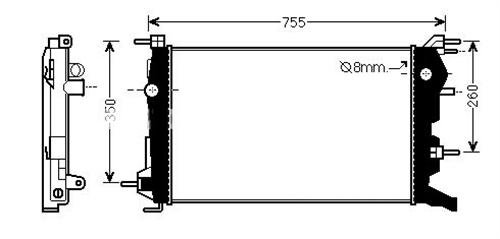 Motor Radyatoru Fluence 1,5Dcı (630×368×16)