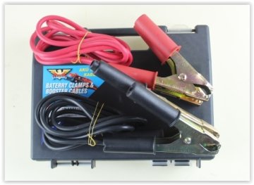 AKÜ TAKVİYE KABLOSU METAL MAŞALI - 400 Ah. (PLASTİK KUTULU) (HIRDAVAT)