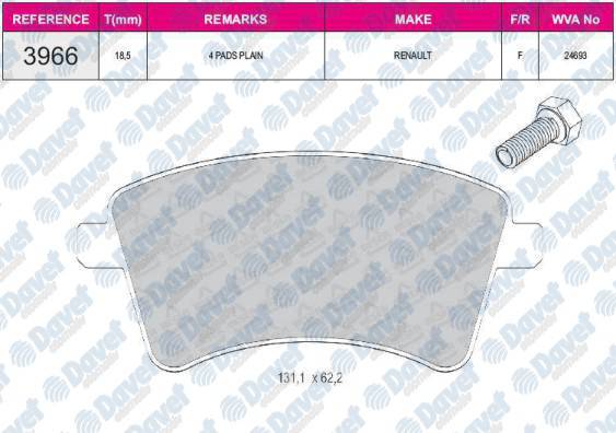 ON FREN BALATASI KANGOO III MERCEDES CITAN 1.5DCI / 1.6
