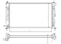 SU RADYATORU MEKANİK KLİMALI ( OPEL : VECTRA B 1.8 2.0 AC) 610×359×23