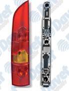 Stop Lambası Sol Kango 03-07 Arka Tek Kapı Duylu