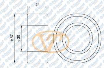 TRIGER GERGI RULMANI DOBLO FIORINO PALIO PUNTO ALBEA TEMPRA UNO SCUDO EXPERT JUMPY 580 ENJEKSIYONLU OLCU: (30×57×24)