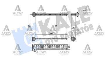 RADYATÖR KALORİFER MEGANE IV / KADJAR / TALISMAN 15=>
