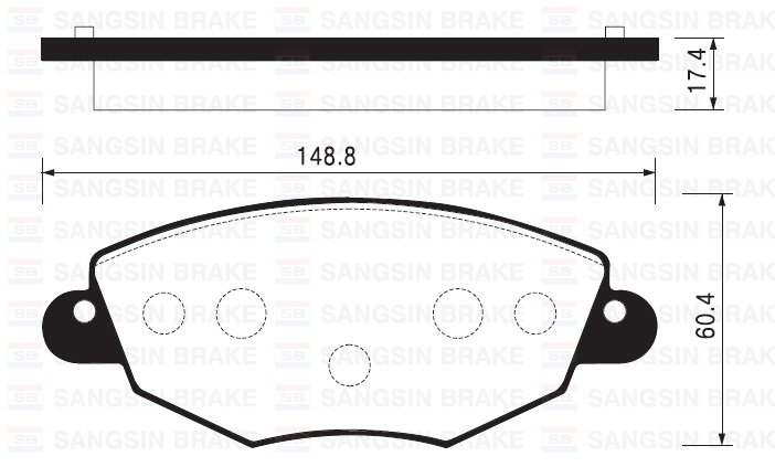 ÖN BALATA MONDEO (2000-2007) JAGUAR XTYPE (2001-2009) (GDB1434)