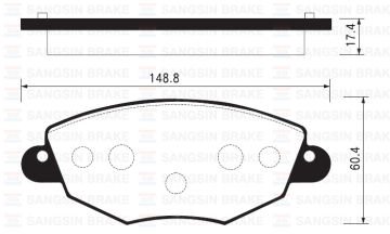 ÖN BALATA MONDEO (2000-2007) JAGUAR XTYPE (2001-2009) (GDB1434)