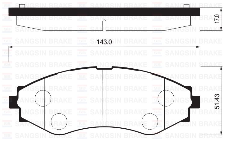 ÖN BALATA CHEVROLET EPICA 2.0-2.5 05=>EVANDA 2.0 05=>DAEWOO EVANDA 2.0 02=>(GDB3345-GDB3347-GDB3171)