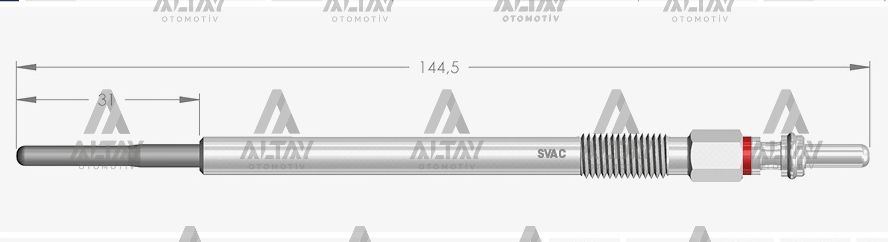 KIZDIRMA BUJİSİ (ISITMA) CAPTIVA 2.0 D-2.2 D / ANTARA 2.0 D-2.2 D / CRUZE 2.0 CDI 4.4V