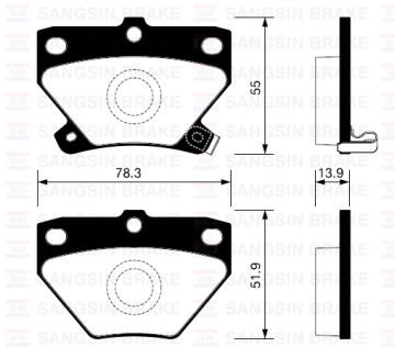 ARKA BALATA COROLLA VERSO 1.4-1.6 VVT-1.8VVT-2.0D 4D (00-07) YARIS 1.0-1.3-1.5 (00-05) (GDB3243)