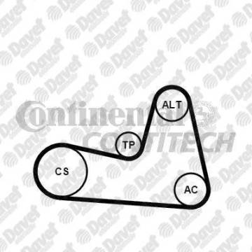 KANALLI KAYIŞ CLIO II-III-FLUENCE-KNG-MGN II-III-SCENIC III-SYMBOL 1.5 DCİ K9K