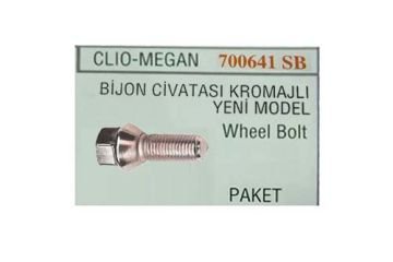 BİJON CIVATASI Y.M. CLIO-MGN (DELİKLİ PULLU) (KROMAJLI)