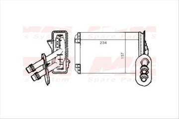 KALORIFER RADYATORU (VW GOLF 98-06  AUDI A3 97-03  SEAT LEON 00-06  SKODA OCTAVIA 97-11)