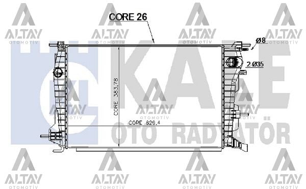 RADYATÖR SU FLUENCE 09=> 1.5 DCI (AT/M-T) MEKANİK