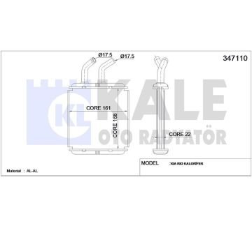 RADYATÖR KALORİFER RIO 00-06 1.3 1.5 BRAZING