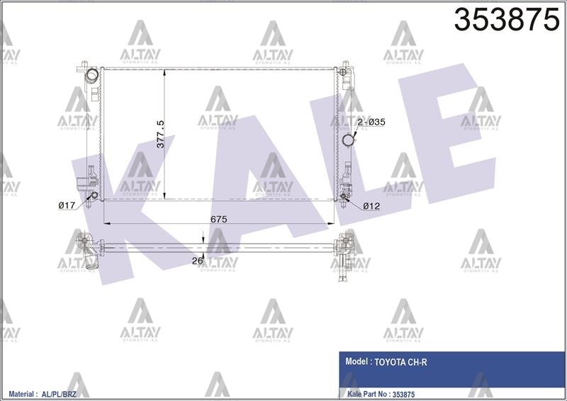 RADYATÖR SU CHR 16-19 M-T BRAZING