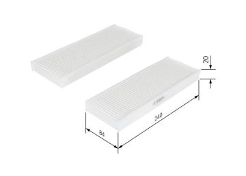 POLEN FİLTRESİ (ÇİFTLİ) P301- C-ELYSEE 1.2 VTİ-1.6VTİ-1.6HDİ 11/12=>