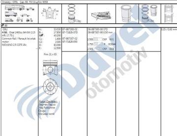 MOTOR SEGMANI STD MASTER-MOVANO 2.5 DCI G9U (89.00 mm) 04=>