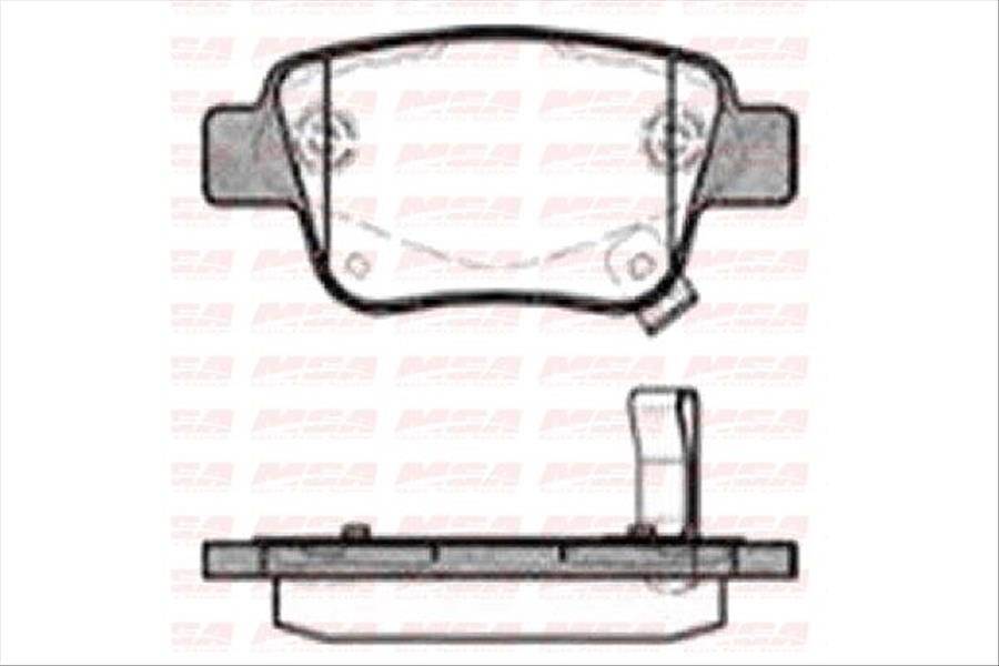 Balata Fren Arka-(Toyota: Avensıs 03>08 1.6/Corolla-Verso 04>07  )