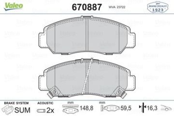 On Fren Balatası Honda Cıvıc 1,4-1,6-1,8 Hb-Sedan 2006-2012 - Honda Frv 2006 ->