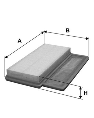 (x) HAVA FİLTRESİ FIAT 500 1.4 16V 08=>