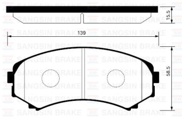 ÖN BALATA PAJERO II 2.5TD (91-00)-PAJERO III 3.5 V6 GDI 00=>3.2 DI (00-01)-GRANDİS 2.4 04=>(GDB3246)