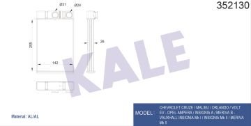 RADYATÖR KALORİFER INSIGNIA 08-17 / MERIVA B 10=>