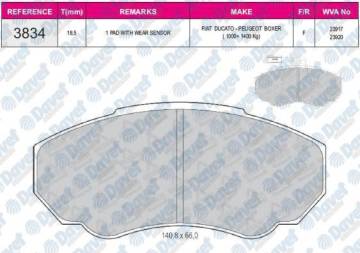 ON FREN BALATASI BOXER DUCATO JUMPER 2.0HDI 2.0I 2.2HDI 14Q 02 06