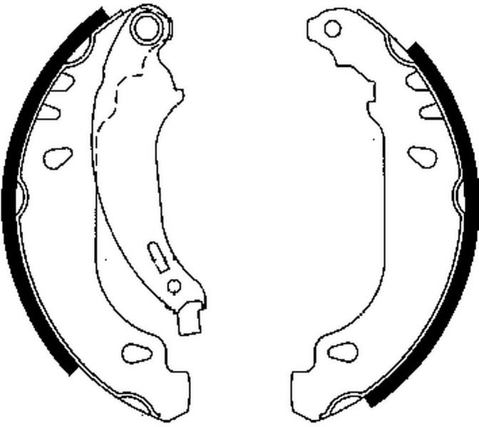 ARKA PABUÇ BALATA CLIO II (98=>05=> SYMBOL II (08=> LOGAN (04=>11=> SANDERO 08=>11=> (180x40)