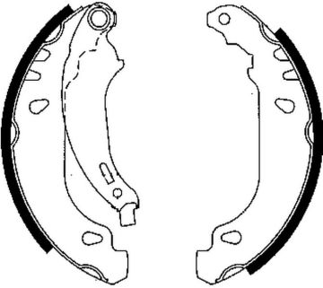 ARKA PABUÇ BALATA CLIO II (98=>05=> SYMBOL II (08=> LOGAN (04=>11=> SANDERO 08=>11=> (180x40)