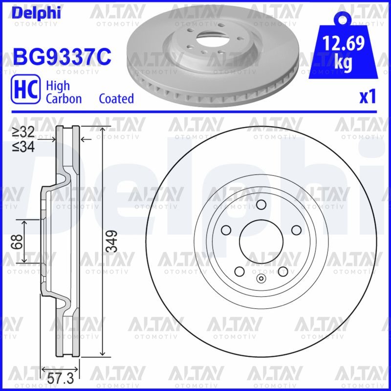 FREN DISKI A4 / A5 / A6 / Q7 15=> (ADET)