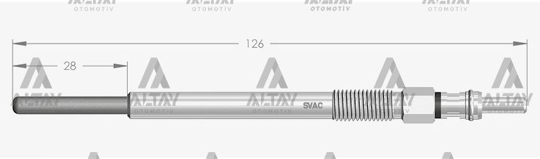 KIZDIRMA BUJİSİ (ISITMA) FOCUS / FIESTA / 207 1.4HDI - 1.6 HDI DV4TED-DV6TED 11V EURO4 GEÇMELİ TİP